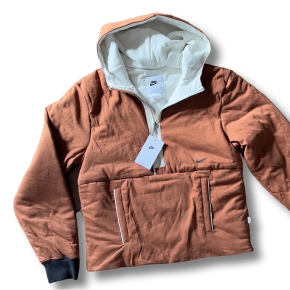 Nike Sportswear Essentials+ Therma-FIT 1/2 Zip Hooded Fleece DJ9777-204 - Picture 10 of 12